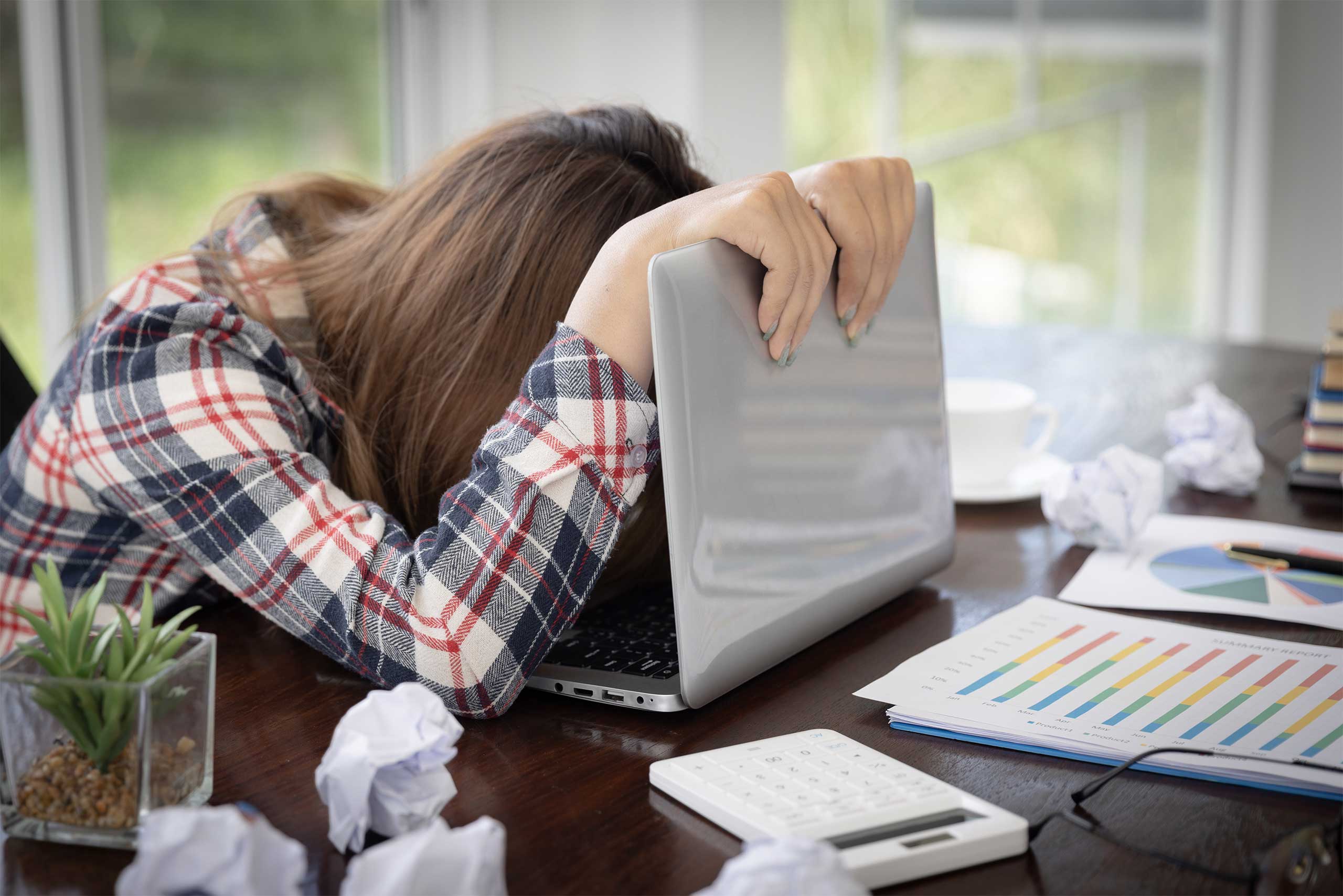 Unhappiness and stress